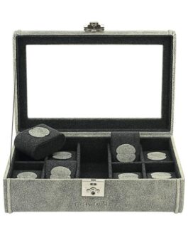 Pudełko na 8 zegarków Cubano szare
